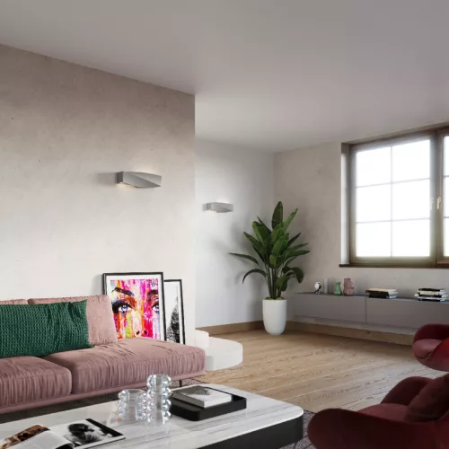SIGMA E27 LED fali lámpa kerámia szürke SOLLUX