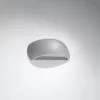 PONTIUS G9 LED fali lámpa Félkör alakú kerámia szürke SOLLUX