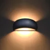 PONTIUS G9 LED fali lámpa Félkör alakú kerámia szürke SOLLUX