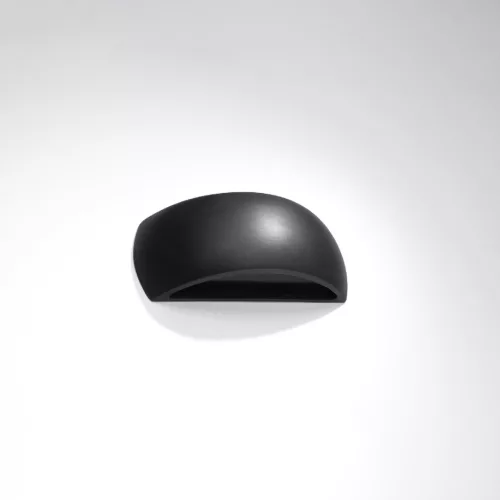 PONTIUS G9 LED fali lámpa Félkör alakú kerámia fekete SOLLUX