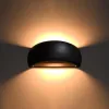 PONTIUS G9 LED fali lámpa Félkör alakú kerámia fekete SOLLUX