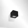 LEO E27 LED hullámlámpa kerámia kocka fekete SOLLUX