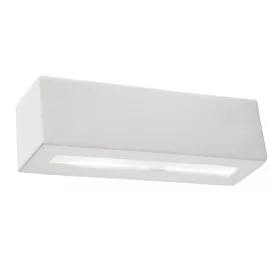   VEGA E27 fali lámpa felfelé-alul négyszögletes kerámia modern fehér SOLLUX