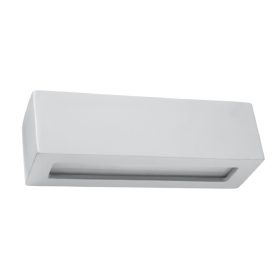   VEGA E27 LED fali lámpa téglalap alakú kerámia szürke SOLLUX