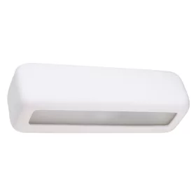   SUBANI E27 LED fali lámpa négyszögletes kerámia fehér SOLLUX