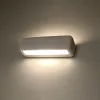 SUBANI E27 LED fali lámpa négyszögletes kerámia fehér SOLLUX