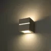 LEO LINE E27 hullámlámpa felfelé-alul kerámia kocka Modern fehér SOLLUX
