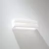 VEGA LINE E27 fali lámpa felfelé-alul négyszögletes kerámia modern fehér SOLLUX