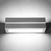 VEGA LINE E27 fali lámpa felfelé-alul négyszögletes kerámia modern fehér SOLLUX