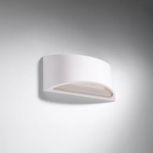 VIXEN G9 LED fali lámpa Félkör alakú kerámia fehér SOLLUX
