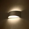 VIXEN G9 LED fali lámpa Félkör alakú kerámia fehér SOLLUX