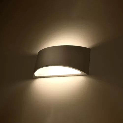 VIXEN G9 LED fali lámpa Félkör alakú kerámia fehér SOLLUX