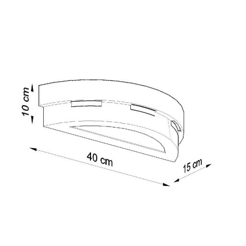 HELIOS E27 fali lámpa felfelé-alul kerámia modern fehér SOLLUX