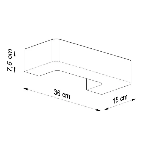 LED fali lámpa MAGNET E27 Bridge fali lámpa kerámia fehér SOLLUX