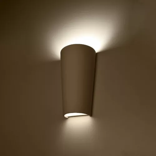 LED fali lámpa LANA E27 kerámia fali lámpa fehér SOLLUX