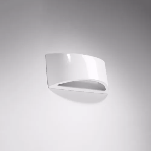 VIXEN G9 LED fali lámpa félkör alakú fali lámpa, lakkozott fehér fényű SOLLUX