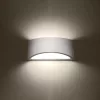 VIXEN G9 LED fali lámpa félkör alakú fali lámpa, lakkozott fehér fényű SOLLUX