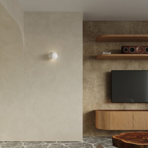 LED GLOBE E27 fali lámpa félkör alakú lakkozott fehér fényű SOLLUX