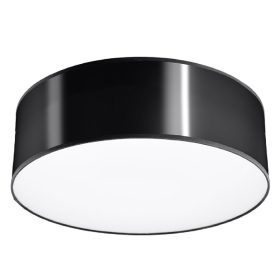   Mennyezeti lámpa LED ARENA E27 Kerek Fixture 25cm Fekete SOLLUX