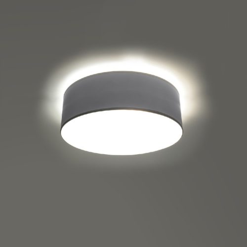 LED mennyezeti lámpa ARENA E27 kör alakú lámpatest 25cm szürke SOLLUX