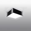 LED mennyezeti lámpa HORUS E27 Square Fixture 25cm Fekete SOLLUX