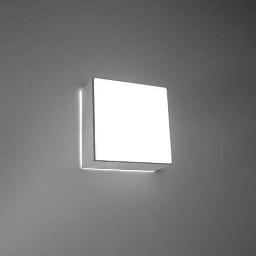 LED mennyezeti lámpa HORUS E27 Square Fixture 25cm Szürke SOLLUX