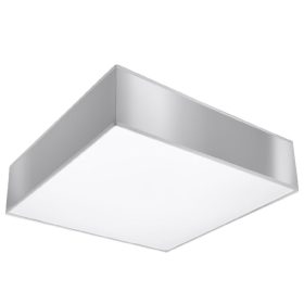   HORUS LED mennyezeti lámpa 2xE27 négyzet alakú lámpatest 35cm szürke SOLLUX