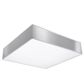  HORUS LED mennyezeti lámpa 3xE27 négyzet alakú lámpatest 45cm szürke SOLLUX