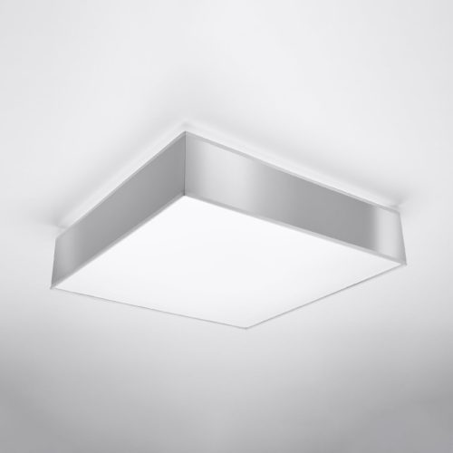HORUS LED mennyezeti lámpa 3xE27 négyzet alakú lámpatest 45cm szürke SOLLUX