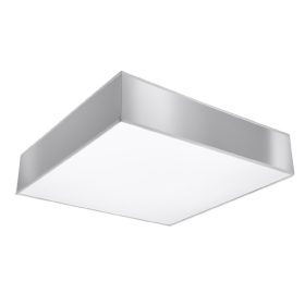   HORUS LED mennyezeti lámpa 4xE27 négyzet alakú lámpatest 55cm szürke SOLLUX