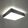 HORUS LED mennyezeti lámpa 4xE27 négyzet alakú lámpatest 55cm szürke SOLLUX