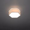 SUNDE LED mennyezeti lámpa 2xE27 hatszögletű lámpatest 11cm fehér SOLLUX