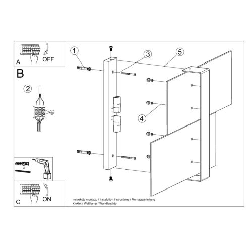 MASSIMO 2xG9 LED hullámlámpa SOLLUX