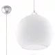 BALL E27 függesztett mennyezeti lámpa üvegbúra golyós 30cm klasszikus fehér SOLLUX