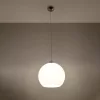 BALL E27 függesztett mennyezeti lámpa üvegbúra golyós 30cm klasszikus fehér SOLLUX
