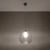 BALL E27 függesztett mennyezeti lámpa, üvegernyő, ernyő, 30cm, klasszikus, átlátszó, SOLLUX