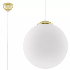   LED függő mennyezeti lámpa UGO E27 túlnyúló gömb 40cm fehérarany SOLLUX