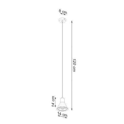 LED függő mennyezeti lámpa TAZILA GU10 ES111 túlnyúló fehér SOLLUX
