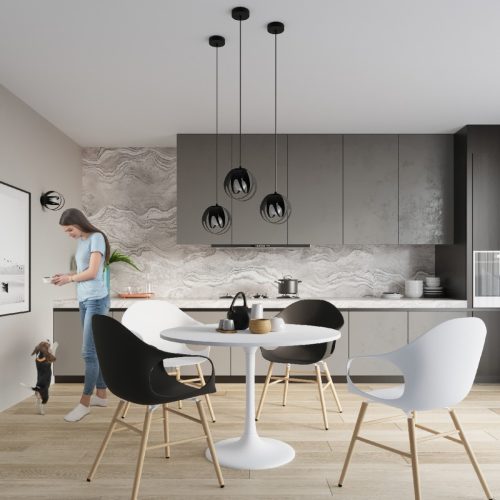 TULOS 3L 3xE27 fekete LED mennyezeti lámpa SOLLUX