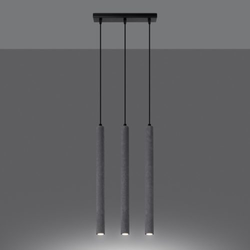 Mennyezeti függőlámpa PASTELO 3L 3xG9 Beton Modern SOLLUX