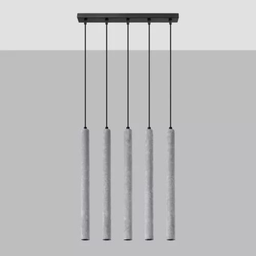 Mennyezeti függőlámpa PASTELO 5L 5xG9 Beton Modern SOLLUX
