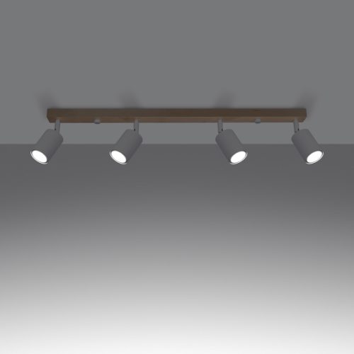 Mennyezeti lámpa VERDO 4 4xGU10 Fehér Fa Modern SOLLUX
