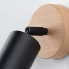 Fali lámpa VERDO GU10 Fekete Fa Modern SOLLUX