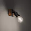 Fali lámpa lámpatest ZUCA E27 fekete fa modern SOLLUX