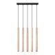 Mennyezeti függőlámpa PASTELO 5L 5xG9 Fa Modern SOLLUX