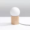 BOOMO G9 fából készült modern éjjeli asztali lámpa SOLLUX