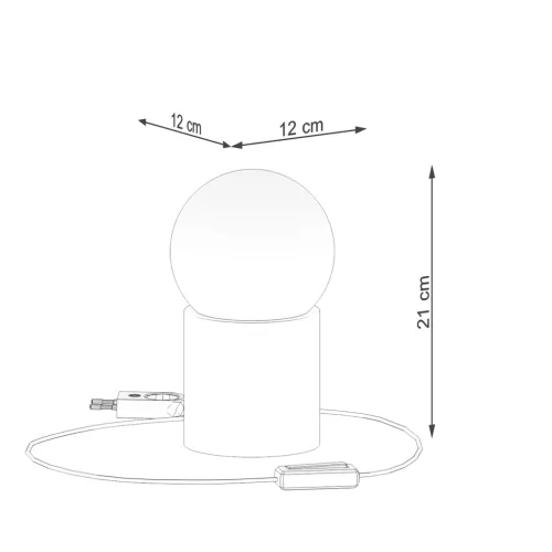 BOOMO G9 fából készült modern éjjeli asztali lámpa SOLLUX
