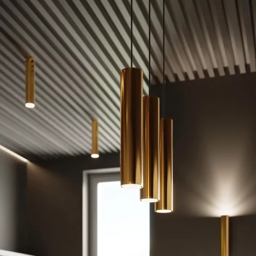 Mennyezeti függőlámpa LAGOS 1 GU10 Gold Modern SOLLUX
