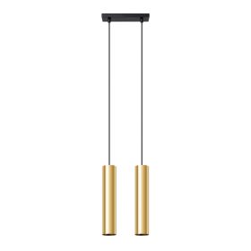 LAGOS 2 2xGU10 Gold Modern mennyezeti függőlámpa SOLLUX