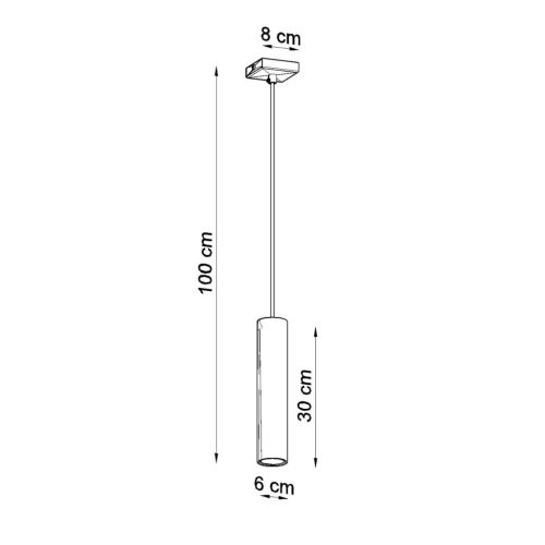 Mennyezeti függőlámpa LAGOS 1 GU10 Króm Modern SOLLUX